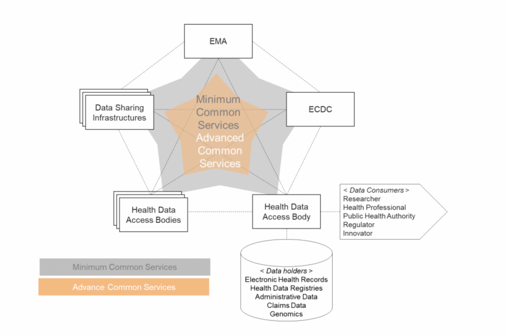 Overzicht van EHDAB optie 2
Study on an infrastructure and data ecosystem supporting the impact assessment of the European health data space 